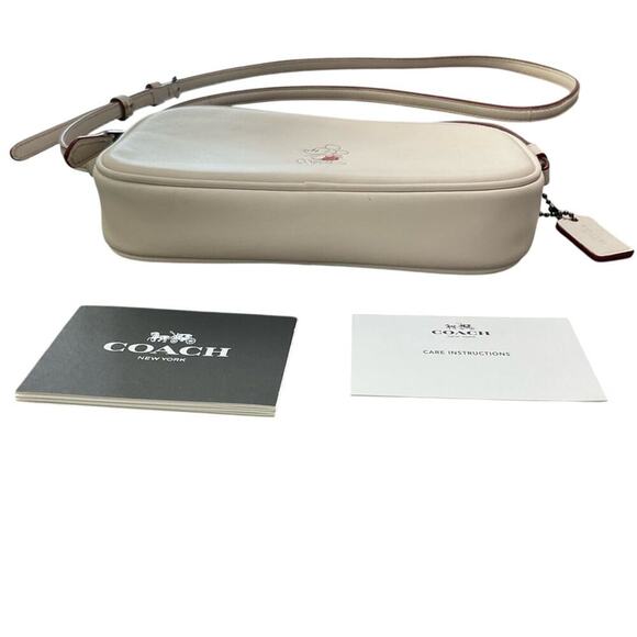 Coach X Disney Mickey Mouse Chalk White Mini Crossbody Bag Limited Edition EUC - Picture 3 of 14